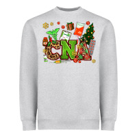 Heather Grey cna christmas Heavyweight Sweatshirt - AdoDesignShop