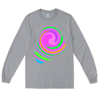 Heather Grey tie dye patch Long Sleeve Tee - RanaPortraitStore