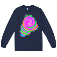 Navy tie dye patch Long Sleeve Tee - RanaPortraitStore