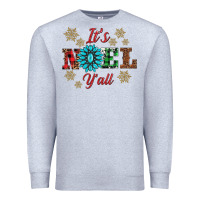 Heather Grey it's noel y'all Premium Sweatshirt - AdoDesignShop
