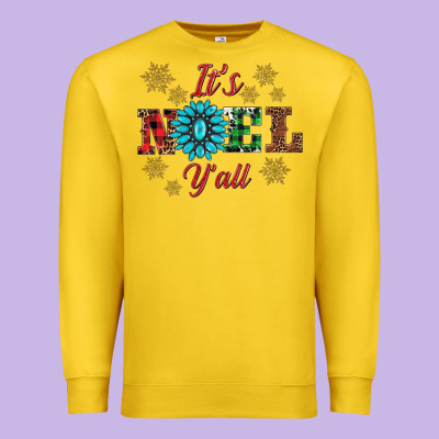 It's Noel Y'all Premium Sweatshirt Designed By Adodesignshop