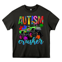 Asphalt Autism Awareness crusher Heavy Core Tee - NancyCooperArtShop
