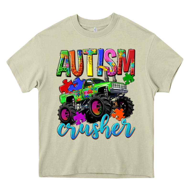 Autism Awareness Crusher Heavy Core Tee by NancyCooperArtShop | Teevron