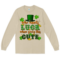 Mushroom who needs luck when you're this cute Long Sleeve Tee - FaDigitalArtStudio