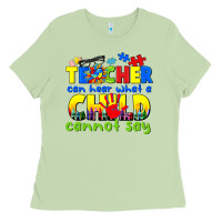Matcha teacher can hear what a child cannot say Ladies Tee - CowGirlArtShop