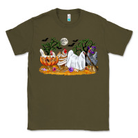 Army Green halloween chicken Classic Tee - CowGirlArtShop