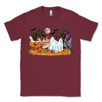 Burgundy halloween chicken Classic Tee - CowGirlArtShop
