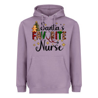 Lavender santa's favorite nurse Heavyweight Hoodie - AdoDesignShop