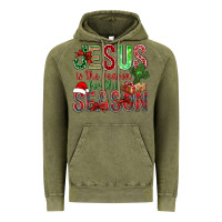 Vintage Olive jesus is the reason for the season christmas bbs Vintage Hoodie - BundleAndBundleShop