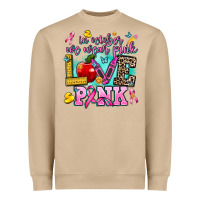Mushroom in october we wear pink love pink Heavyweight Sweatshirt - AdoDesignShop