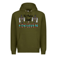 Army Green no perfect just forgiven Premium Hoodie - CowhideDigitalArt
