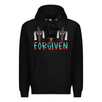 Black no perfect just forgiven Premium Hoodie - CowhideDigitalArt