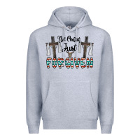 Heather Grey no perfect just forgiven Premium Hoodie - CowhideDigitalArt