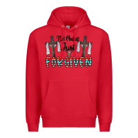 Red no perfect just forgiven Premium Hoodie - CowhideDigitalArt