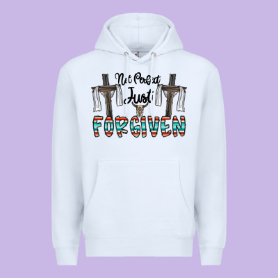 No Perfect Just Forgiven Premium Hoodie Designed By Cowhidedigitalart
