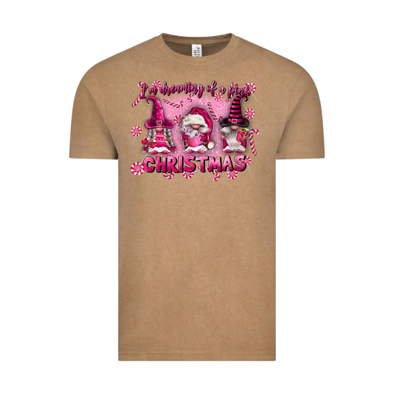 I'm Dreaming Of A Pink Christmas Vintage Tee by FaDigitalArtStudio | Teevron