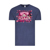 Vintage Denim i'm dreaming of a pink christmas Vintage Tee - FaDigitalArtStudio