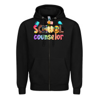 Black school counselor Zipper Hoodie - AdoDesignShop