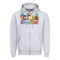 Heather Grey school counselor Zipper Hoodie - AdoDesignShop