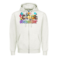 Oatmeal Heather school counselor Zipper Hoodie - AdoDesignShop