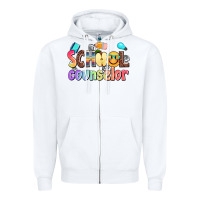 White school counselor Zipper Hoodie - AdoDesignShop