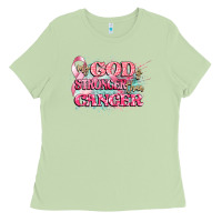 Matcha my god is stronger than cancer Ladies Tee - CowGirlArtShop
