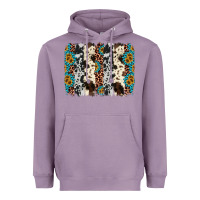 Lavender cowhide leopard gemstone brushstroke Heavyweight Hoodie - AdoDesignShop