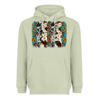 Matcha cowhide leopard gemstone brushstroke Heavyweight Hoodie - AdoDesignShop