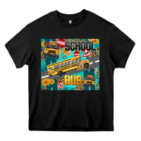Black school bus Heavy Core Tee - texasbilliewilder