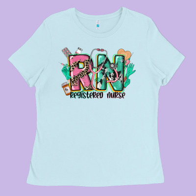 Registered Nurse Ladies Tee Designed By Cowgirlartshop