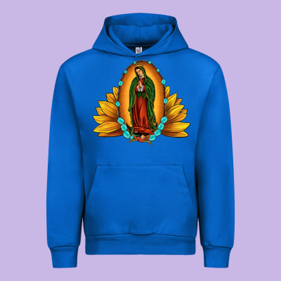 Sunflower Our Lady Of Guadalupe Urban Hoodie Designed By Jahusdesignshop