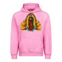 Fuchsia Pink sunflower our lady of guadalupe Urban Hoodie - JahusDesignShop