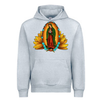 Heather Grey sunflower our lady of guadalupe Urban Hoodie - JahusDesignShop