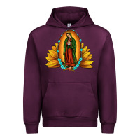 Mauve Wine sunflower our lady of guadalupe Urban Hoodie - JahusDesignShop