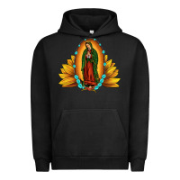 Pigment Black sunflower our lady of guadalupe Urban Hoodie - JahusDesignShop