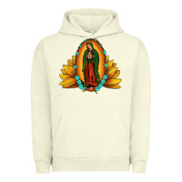 Pigment Pistachio sunflower our lady of guadalupe Urban Hoodie - JahusDesignShop