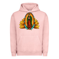 Pigment Salmon sunflower our lady of guadalupe Urban Hoodie - JahusDesignShop