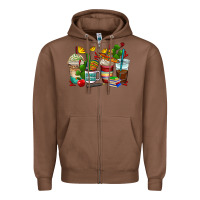 Chestnut spanish teacher coffee cups Zipper Hoodie - AdoDesignShop