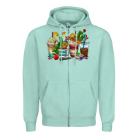 Seafoam spanish teacher coffee cups Zipper Hoodie - AdoDesignShop
