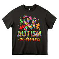 Asphalt Autism Awareness Heavy Core Tee - NancyCooperArtShop