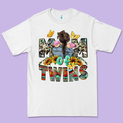Mom Of Twins Girls Mother's Day Premium Tee Designed By Cowgirlartshop