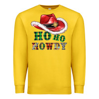 Lemon ho ho howdy christmas hat Premium Sweatshirt - AdoDesignShop