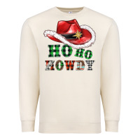 Sandshell ho ho howdy christmas hat Premium Sweatshirt - AdoDesignShop