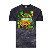 Cloud Black St. Patrick's school bus Vintage Tee - OliviaCreatesArt