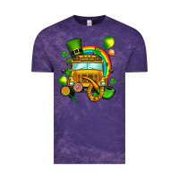Cloud Purple St. Patrick's school bus Vintage Tee - OliviaCreatesArt
