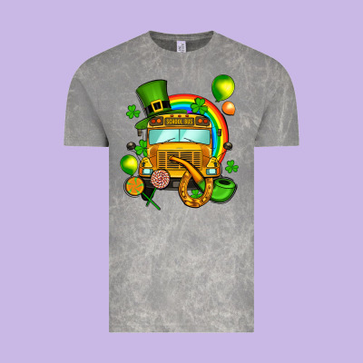 St. Patrick's School Bus Vintage Tee Designed By Oliviacreatesart