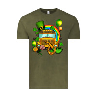 Vintage Olive St. Patrick's school bus Vintage Tee - OliviaCreatesArt