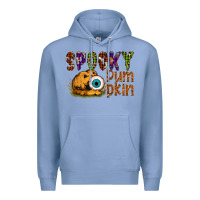 Colony Blue spooky pumpkin Premium Hoodie - SublimationCraftShop