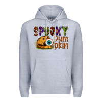 Heather Grey spooky pumpkin Premium Hoodie - SublimationCraftShop