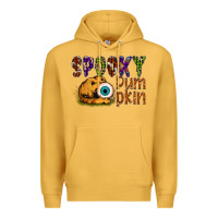 Mustard spooky pumpkin Premium Hoodie - SublimationCraftShop